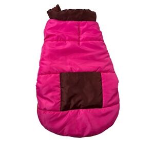 Boots & Barkley Puffer Dog Jacket Hook and Loop Closure Size Medium